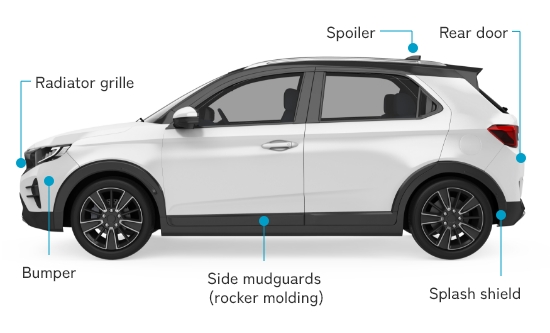 Automotive exterior parts